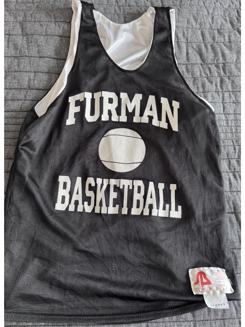 Vintage Authentic NCAA Practice Jersey Furman Paladins Black Serial Number Sz M